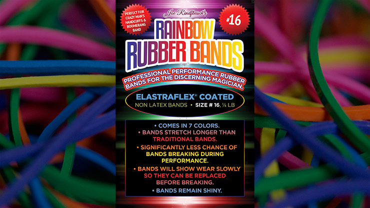 Joe Rindfleisch's Tamaño 19 Rainbow Rubber Bands (90 elásticos)