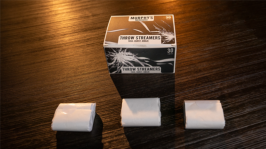 Throw Streamers 12 unidades. (Blanco / 30 Salidas) - Murphy's Magic
