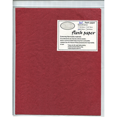 Hoja Papel Flash Rojo