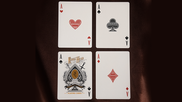 Kings Head (Green & Yellow) Playing Cards by Joker and the Thief