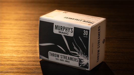 Throw Streamers 12 unidades. (Blanco / 30 Salidas) - Murphy's Magic
