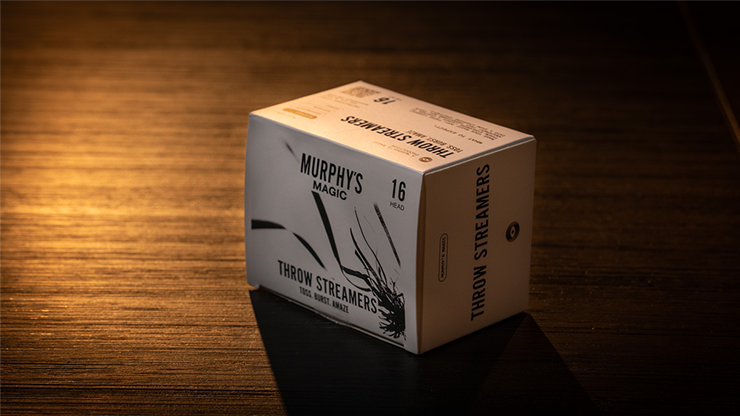 Throw Streamers 12 unidades. (Blanco / 16 salidas) - Murphy's Magic