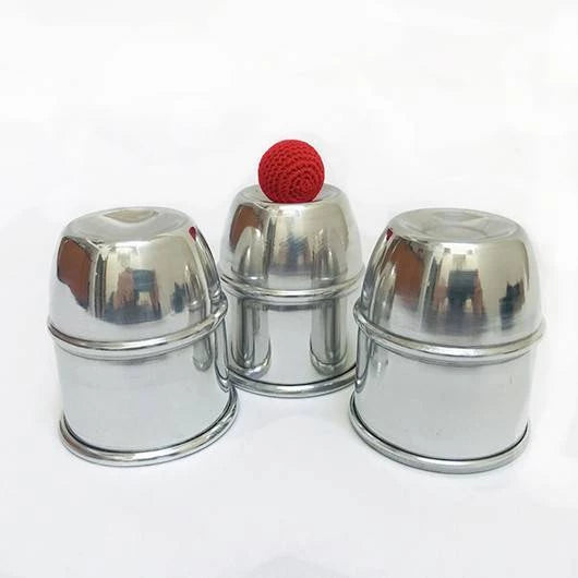 Set Cubiletes Aluminio Chop Cup - Bazar de magia